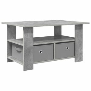 vidaXL Масичка за кафе Циментено сиво 77 x 55 x 42 см