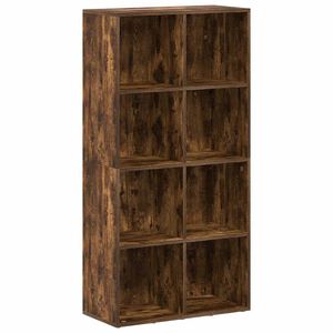 vidaXL Библиотека/бюфет, опушен дъб, 66x30x130 см, инженерно дърво