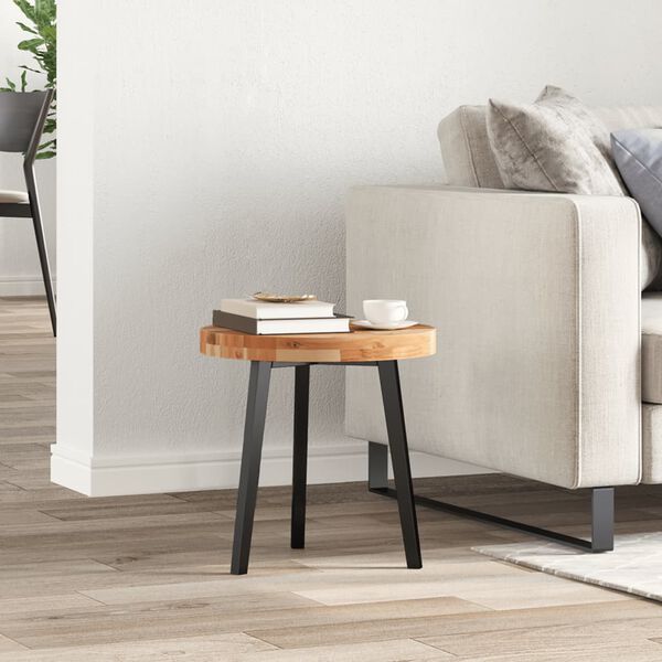 vidaXL Плот за маса, кръгъл, Ø40x4 см, акациево дърво масив