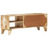 vidaXL ТВ шкаф, 110x30x40 см, масивно мангово дърво