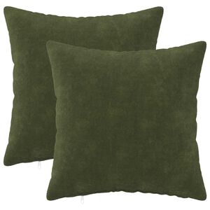 vidaXL Калъфка за възглавница 2 pcs HEERLEN Зелено 30 x 30 cm