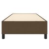 vidaXL Рамка за легло с пружини, тъмнокафява, 90x200 см, плат
