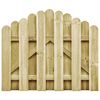 vidaXL Градинска порта, импрегниран бор, 100х75 см