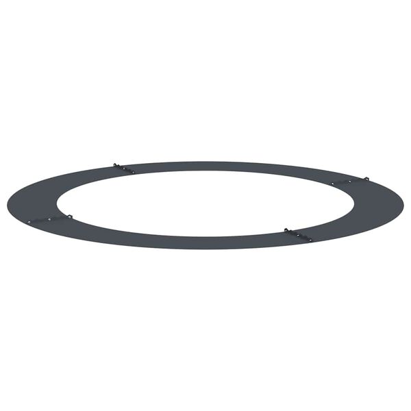 vidaXL подходяща за плоски дървени халки Антрацит &Oslash;90 / 120 см Стомана