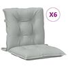 vidaXL Възглавници за столове 6 бр меланж светлосиви 100x50x7 см плат