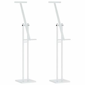 vidaXL Стендове за търговски прояви 2 бр. Бял 26,5 x 26,5 x 150 см