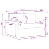 vidaXL Комплект дивани 2 pcs Тъмен сив 139 x 78 x 80 см текстил