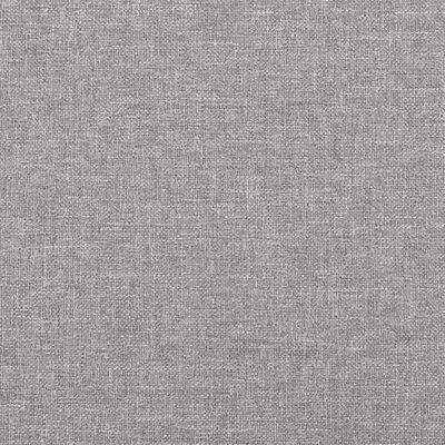 vidaXL Горна табла за легло, светлосива, 80x7x78/88 см, плат