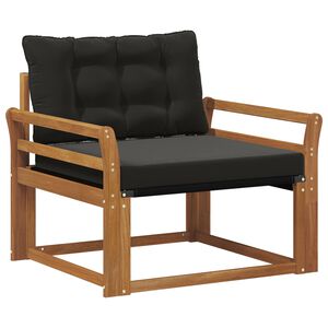 vidaXL Комплект дивани за открито Солидно акациево дърво и текстилена