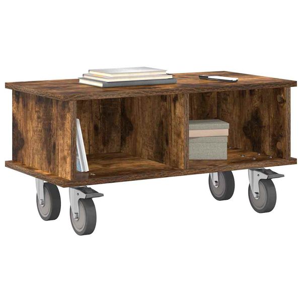 vidaXL ТВ стойка Димян дъб 68,5 x 35 x 35 см Инженерно дърво