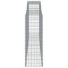 vidaXL Габионни кошници арка 3 бр 400x50x140/160 см поцинковано желязо