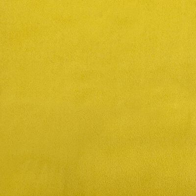 vidaXL Табуретка, Жълт, 60x50x41 см, кадифе