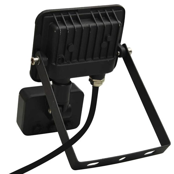 vidaXL LED прожектор със сензор, 10 W, топло бяло