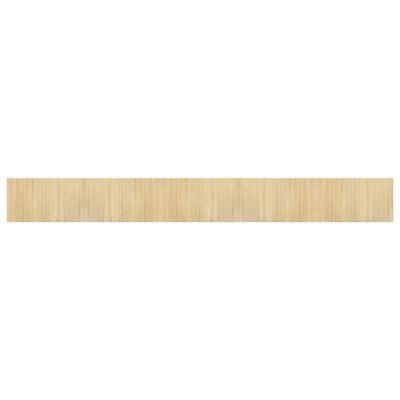 vidaXL Килим, правоъгълен, светъл натурален, 60x500 см, бамбук