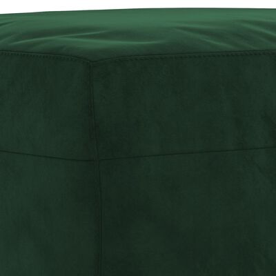 vidaXL Пейка, тъмнозелена, 70x35x41 см, кадифе