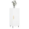 vidaXL Сайдборд, бял, 34,5x34x90 см, инженерно дърво