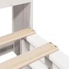 vidaXL Легло с етажерка за книги, без матрак, 120x200 см, дърво масив