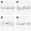 vidaXL Комплект дивани за открито 8 pcs Натурален и Бежов