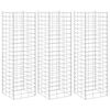 vidaXL Габиони повдигнати лехи, 3 бр, 30x30x100 см, желязо