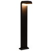vidaXL Градинска LED лампа, 9 W, черна, овална