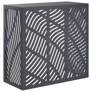 vidaXL Покритие за климатик Антрацит 110 x 50 x 105 см Стомана