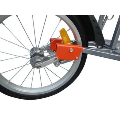 Ремарке за велосипед с една гума и чанта за багаж