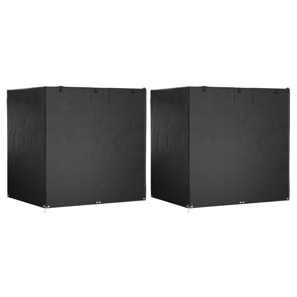 vidaXL Калъфи за пейки люлки 12 бр 8 капси 220x177x220 см полиетилен