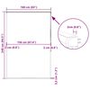 vidaXL Ролетна щора за душ с касета 160x240 см Ширина на плата 156 см