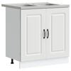 vidaXL Кухненски шкаф Kalmar Бяло 80 x 46 x 81,5 см