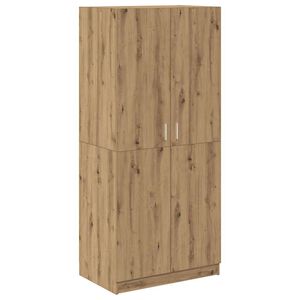 vidaXL Гардероб Artisan Дъб 80x52x180 cm Инженерна дървесина