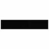 vidaXL Окачен стенен рафт, черен, 120x23,5x3,8 см, МДФ
