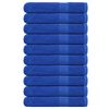 vidaXL Кърпи за сауна FROGN 10 бр. сини 80x200 см 360 г/м&sup2;