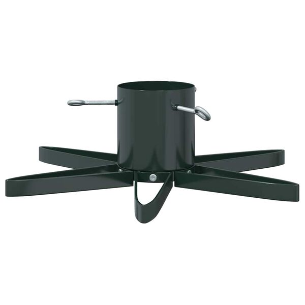 vidaXL Статив за коледно дърво 1.73 Зелен 50 х 50 х 15,5 см Стомана