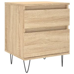 vidaXL Нощно шкафче, сонома дъб, 40x35x50 см, инженерно дърво