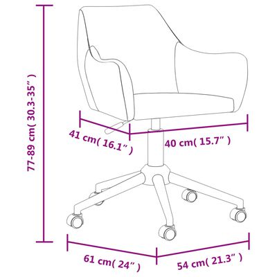 vidaXL Въртящи се трапезни столове, 4 бр, светлосиви, текстил
