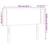 vidaXL Горна табла за легло, тъмнокафява, 103x16x78/88 см, плат