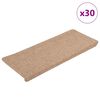 vidaXL Самозалепващи стелки за стълби, 15 бр, 65x24,5x3,5 см, сиви