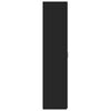 vidaXL Висок шкаф, черен, 40x42,5x185 см, инженерно дърво