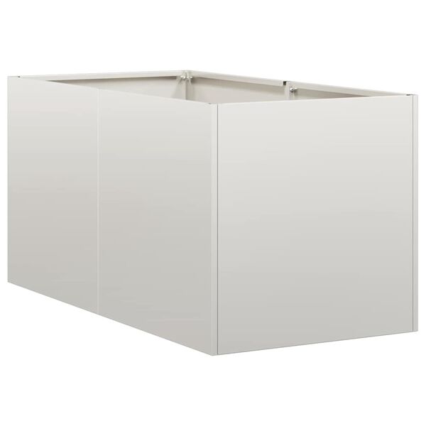 vidaXL Кашпа, 40x80x40 см, неръждаема стомана