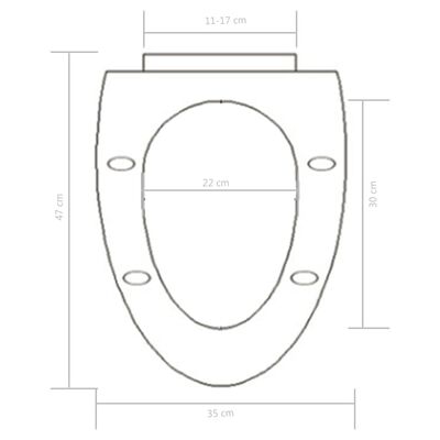 vidaXL Тоалетна седалка, плавно затваряне, бърз монтаж/демонтаж, черна