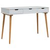 vidaxl Тоалетка FAUSKE Бяло 112 x 50 x 78 см
