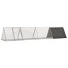 vidaXL Клетка за зайци антрацит 403,5x80,5x71 см поцинкована стомана