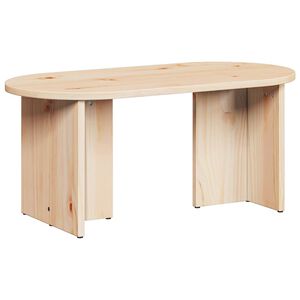 vidaXL Масичка за кафе Естествен 80 x 39,5 x 35 см