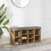 vidaXL Пейка за обувки Artisan Oak 102x32x50 cm Инженерна дървесина