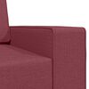 vidaXL Диван легло 200cm Виненочервен текстил