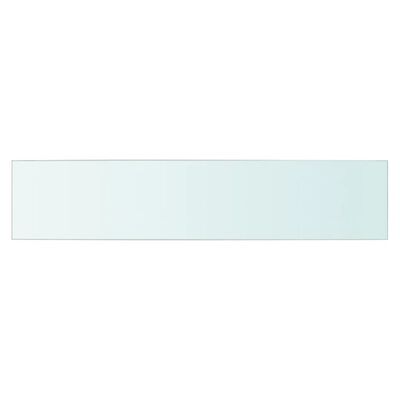 vidaXL Рафтове, 2 бр, панели прозрачно стъкло, 70x15 см