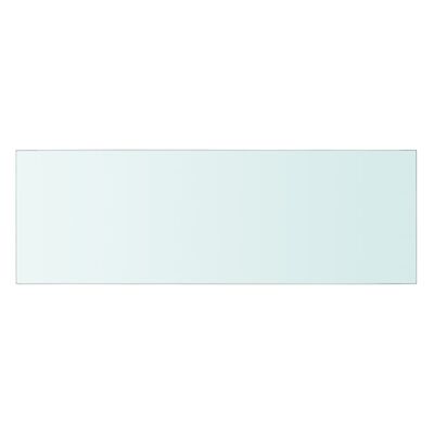 vidaXL Рафтове, 2 бр, панели прозрачно стъкло, 60x20 см