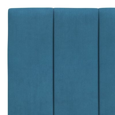 vidaXL Мека табла за легло, синя, 80 см, кадифе
