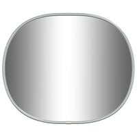 vidaXL Стенно огледало, сребро, 30x25 см
