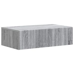 vidaXL Стенен страничен масичка 59 x 34,5 x 17 см Инженерна дървесина